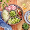 Sur La Table 6-Section Azul Melamine Serve Platter, Blue