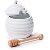 Sur La Table Porcelain Honey Pot, White