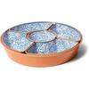 Sur La Table 6-Section Azul Melamine Serve Platter, Blue
