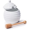 Sur La Table Porcelain Honey Pot, White