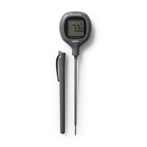 Sur La Table Ultra-Thin Instant-Read Digital Thermometer, Gray