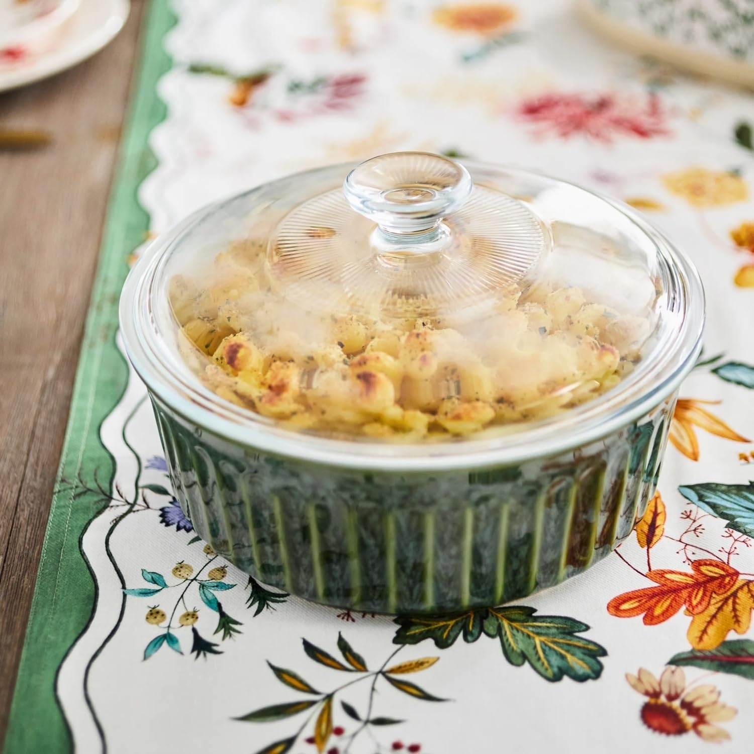 image:imageSur La Table Round Baker with Lid 2 qt Green