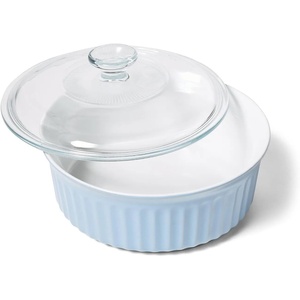 Sur La Table Round Baker with Lid, 2 qt, Sky