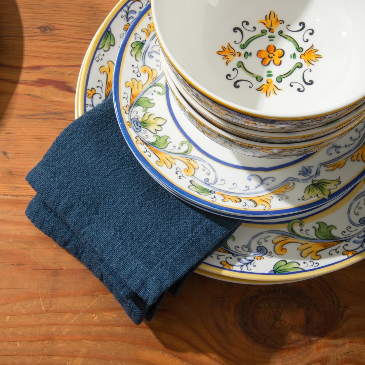 image:imageSur La Table Kitchen Essentials Plates and Bowls Set 12 Piece DinnerwareDecorated