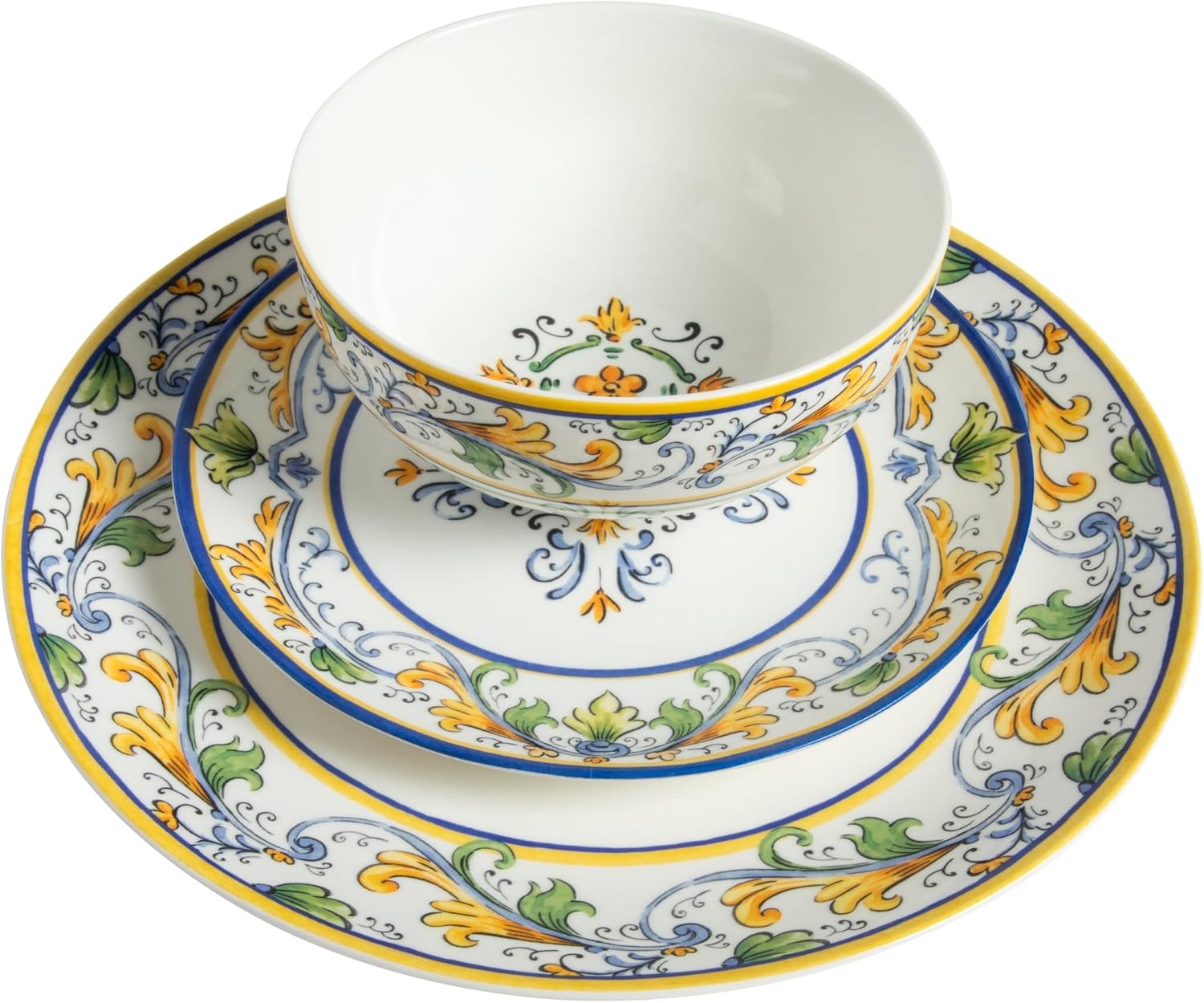 image:imageSur La Table Kitchen Essentials Plates and Bowls Set 12 Piece DinnerwareDecorated