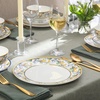 Sur La Table Kitchen Essentials Plates and Bowls Set, 12 Piece Dinnerware(Decorated)