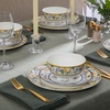 Sur La Table Kitchen Essentials Plates and Bowls Set, 12 Piece Dinnerware(Decorated)