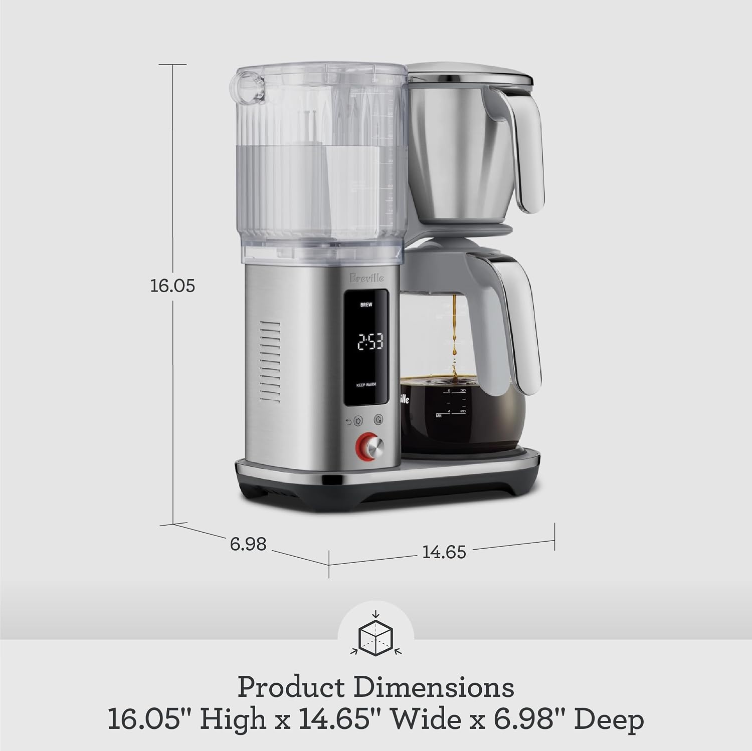 image:imageBreville BDC465DBL Luxe Brewer Thermal Carafe Damson BlueDamson Blue