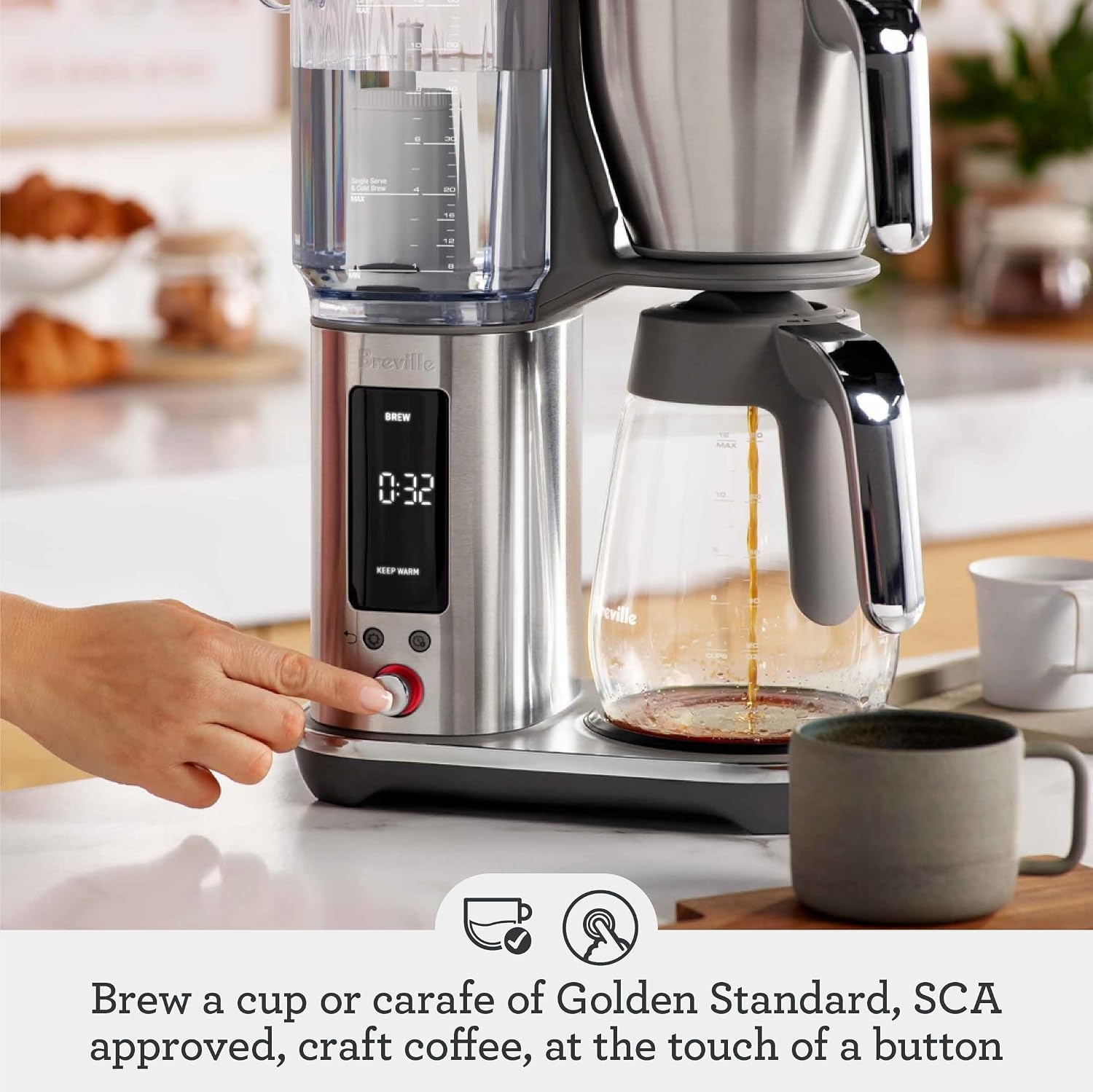 image:imageBreville BDC465DBL Luxe Brewer Thermal Carafe Damson BlueDamson Blue