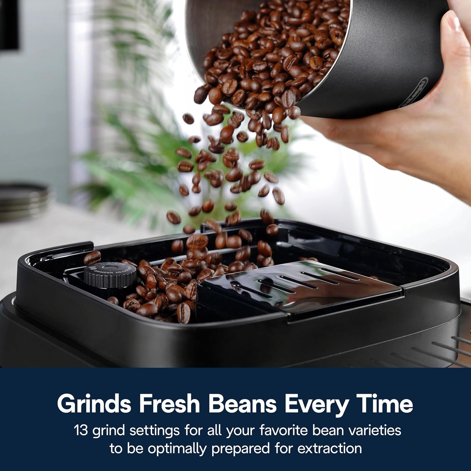 image:imageDeLonghi Magnifica Evo Next Automatic Espresso Machine Frother SilverMag Next Auto Frother