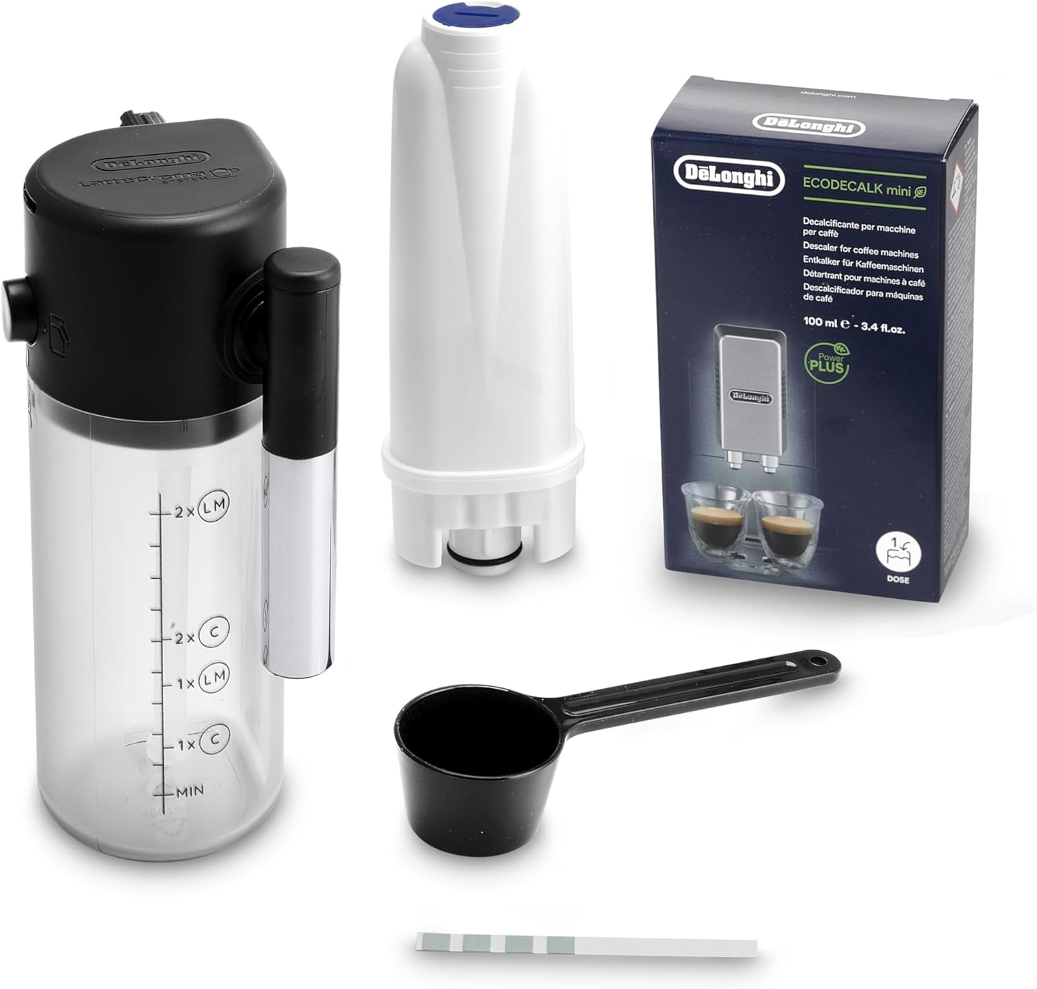 image:imageDeLonghi Magnifica Evo Next Automatic Espresso Machine Frother SilverMag Start Black Auto Frother