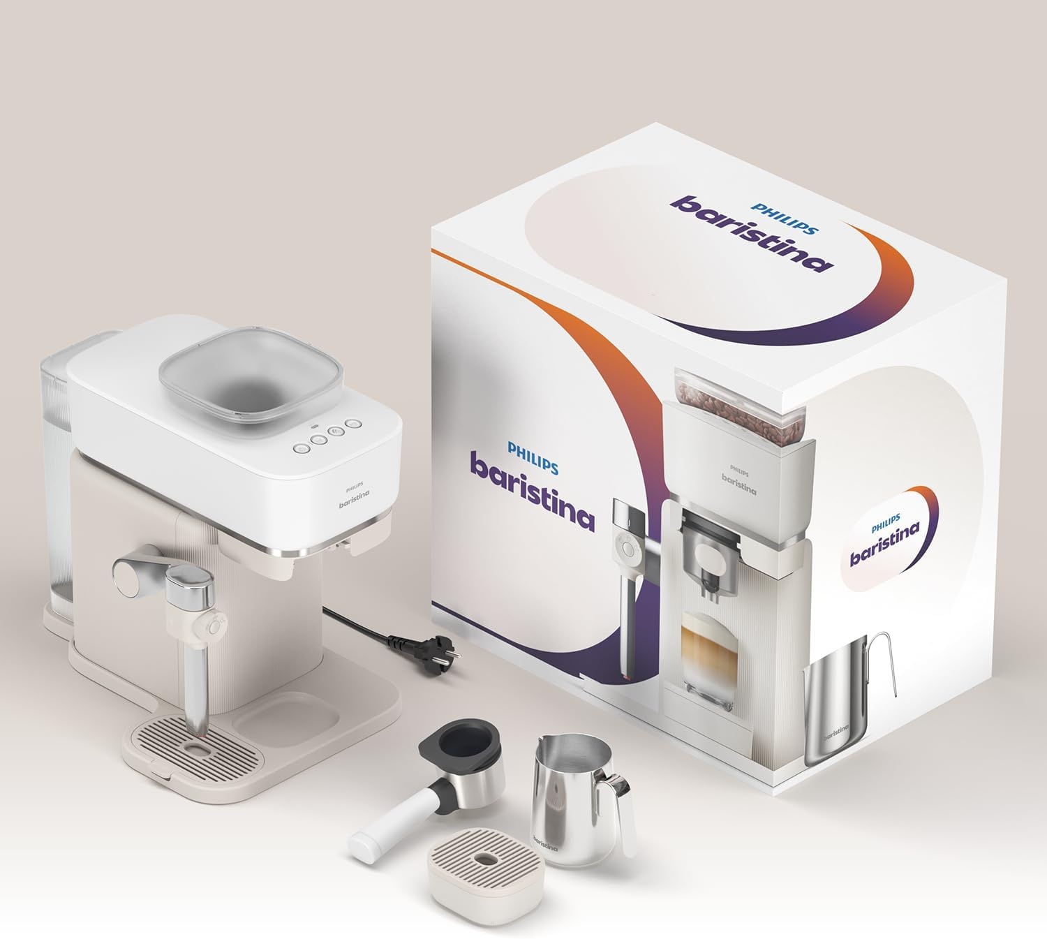 image:imagePHILIPS Baristina Latte Espresso Machine Integrated Milk Frother 16 Bar