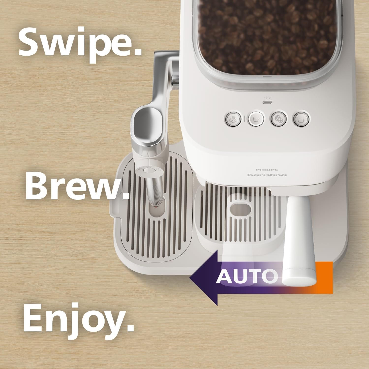 image:imagePHILIPS Baristina Latte Espresso Machine Integrated Milk Frother 16 Bar