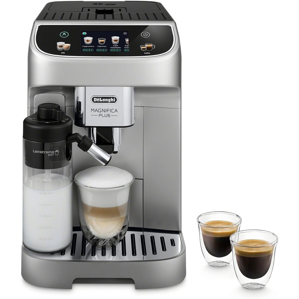 image:imageDeLonghi Magnifica Evo Next Automatic Espresso Machine Frother SilverMag Plus Auto Frother