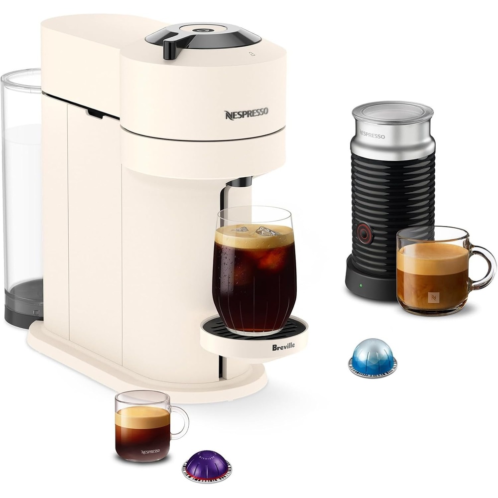 image:imageNespresso Vertuo Next Coffee Machine with Milk Frother Creamy White