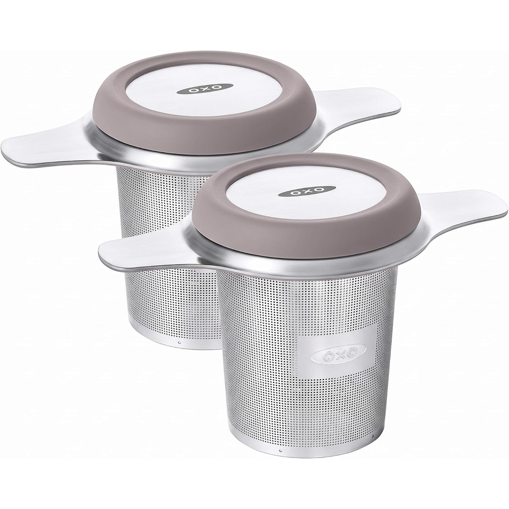 image:imageOXO Brew Tea Strainer Basket  Fine Mesh Stainless Steel6 oz Pack of 2