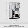 Breville BDC465DBL Luxe Brewer Thermal Carafe, Damson Blue(Brushed Stainless Steel)