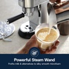 De’Longhi Dedica Arte Espresso Machine with My LatteArt Steam Wand (Milk Frother), 15-Bar Pump & 3-Level Temp Control – Compact Espresso Maker for Latte & Cappuccino – Italian Stainless Steel Design(Metal)