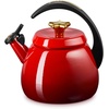 Le Creuset Enamel on Steel Cloche Kettle, 2.2 qt., Sea Salt(Cerise/Gold Star)