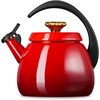 Le Creuset Enamel on Steel Cloche Kettle, 2.2 qt., Sea Salt(Cerise/Gold Star)