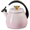 Le Creuset Enamel on Steel Cloche Kettle, 2.2 qt., Sea Salt(Shell Pink/Gold Star)