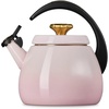 Le Creuset Enamel on Steel Cloche Kettle, 2.2 qt., Sea Salt(Shell Pink/Gold Star)