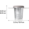 OXO Brew Tea Strainer Basket – Fine Mesh, Stainless Steel(6 oz. (Pack of 2))