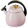 Le Creuset Enamel on Steel Cloche Kettle, 2.2 qt., Sea Salt(Shell Pink/Gold Star)