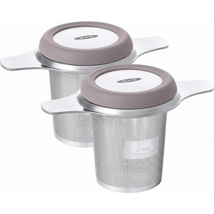 OXO Brew Tea Strainer Basket – Fine Mesh, Stainless Steel(6 oz. (Pack of 2))