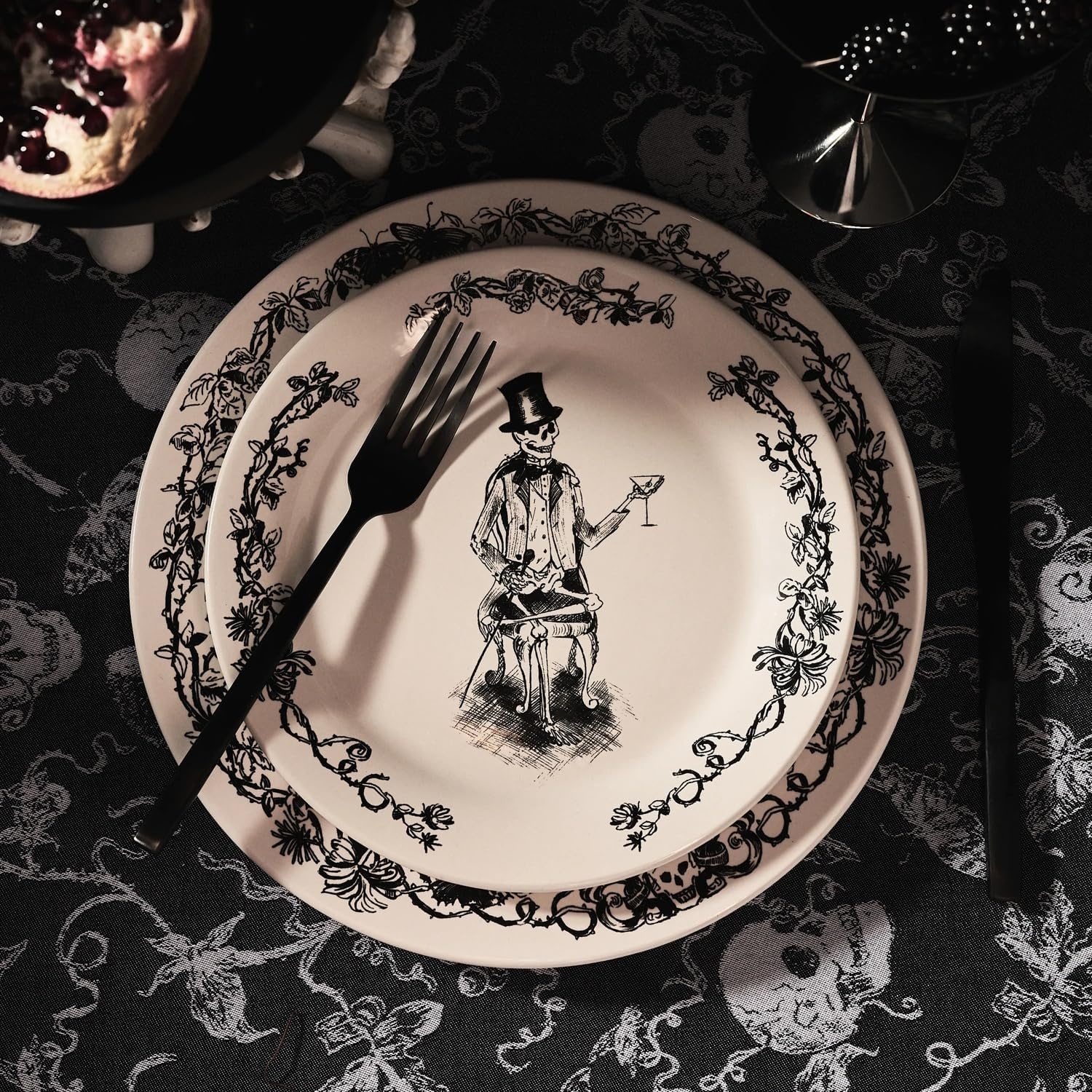 image:imageSur La Table Halloween Dinner Plate Black