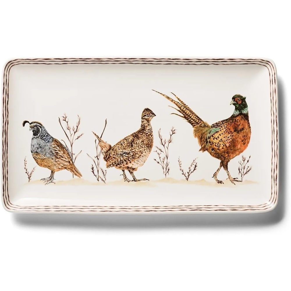 image:imageSur La Table Thanksgiving Harvest Birds Rectangular Platter