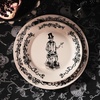 Sur La Table Halloween Dinner Plate, Black