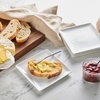 Sur la table Porcelain Square Side Plate, White(White)