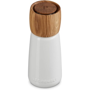 Le Creuset Stoneware Alpine Pepper Mill, 7″, Cerise(White)