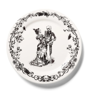 Sur La Table Halloween Dinner Plate, Black