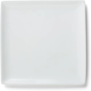 Sur la table Porcelain Square Side Plate, White(White)