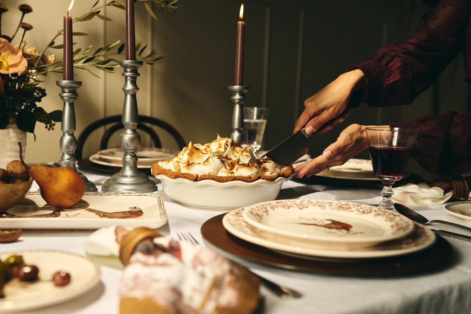 image:imageSur La Table Thanksgiving Harvest Turkey Dinner Plate Tan