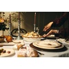 Sur La Table Thanksgiving Harvest Turkey Dinner Plate, Tan