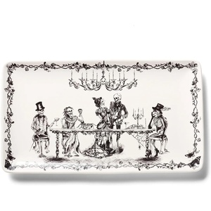 Sur La Table Halloween Rectangular Platter, Black