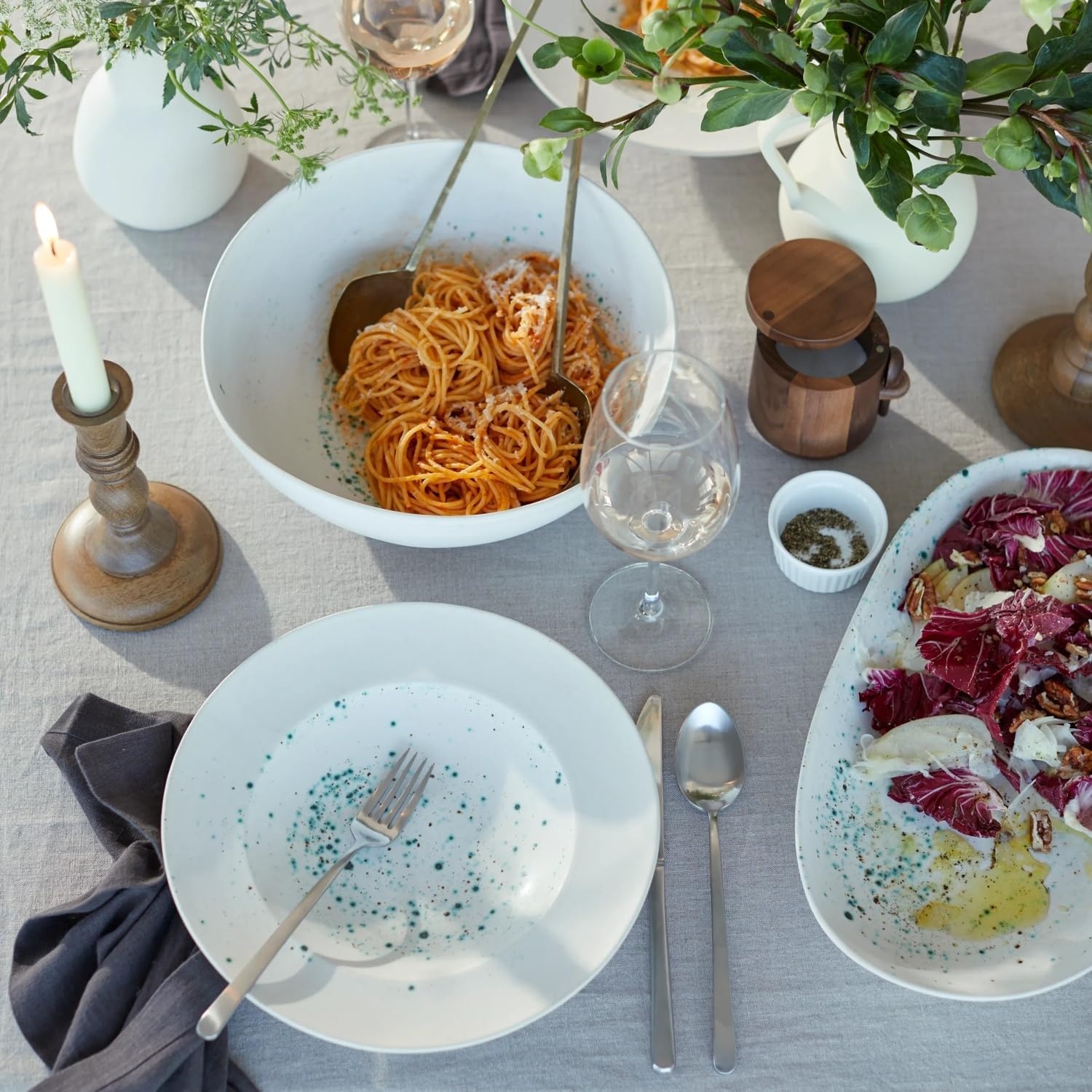 image:imageSur La Table Stardust Oval Platter Green