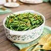 Sur La Table Floral Oval Baker, 3.4 qt, Green
