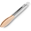 Sur La Table Beechwood Tipped Tongs,12″, Tan