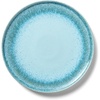Sur La Table Driftwater Reactive Glaze Dinner Plate, Sea Salt