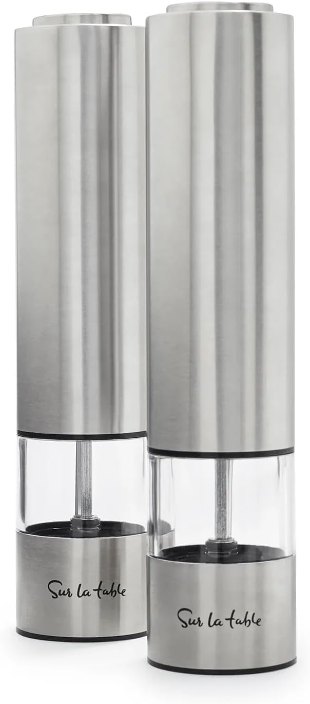 image:imageSur La Table Electric Salt amp Pepper Mill Set Silver