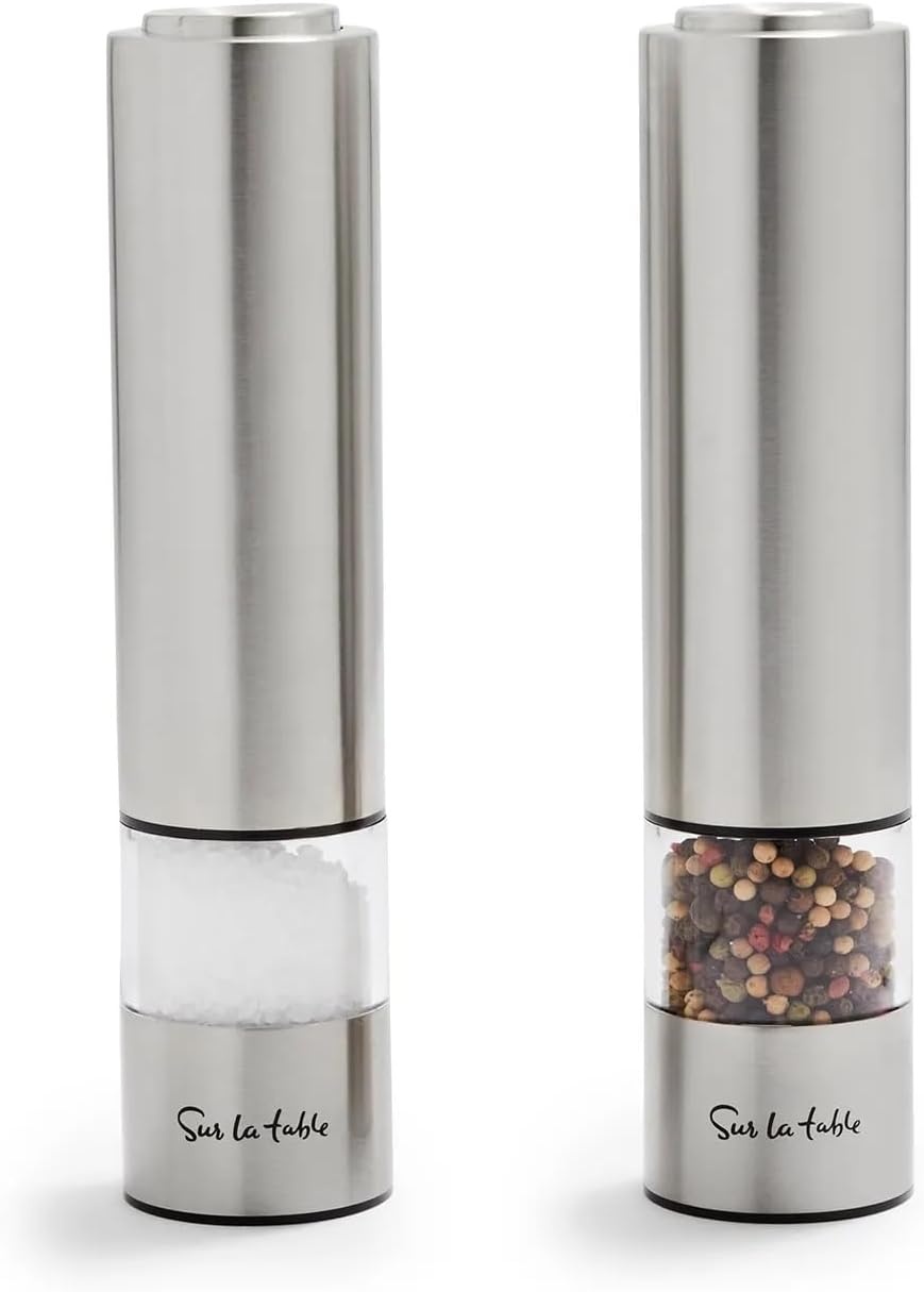 image:imageSur La Table Electric Salt amp Pepper Mill Set Silver
