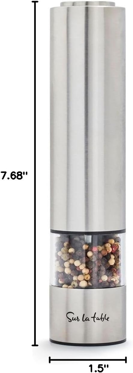 image:imageSur La Table Electric Salt amp Pepper Mill Set Silver