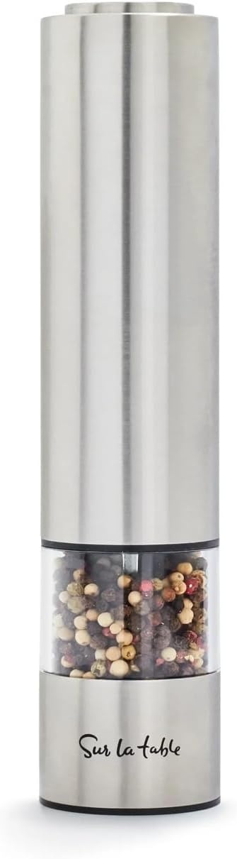 image:imageSur La Table Electric Salt amp Pepper Mill Set Silver