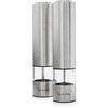 Sur La Table Electric Salt & Pepper Mill Set, Silver