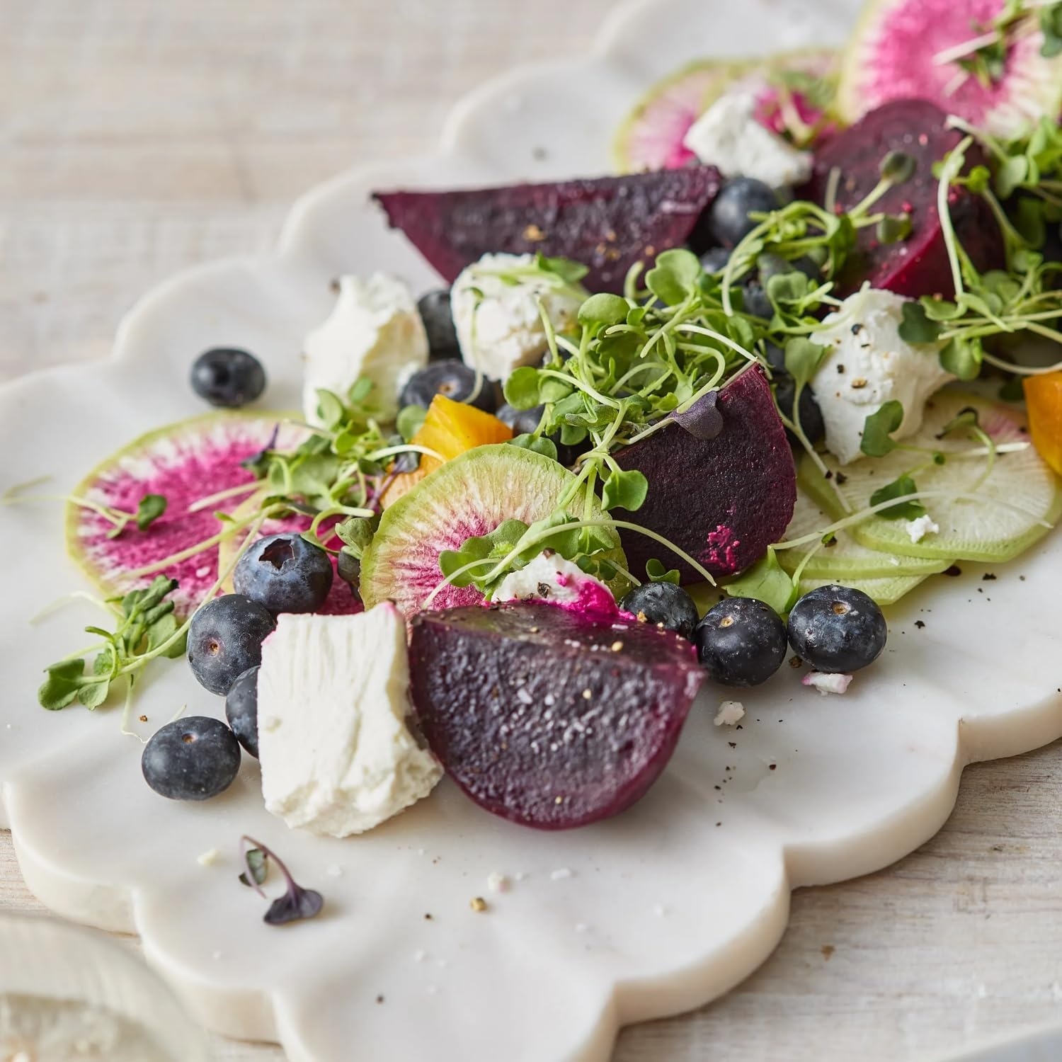 image:imageSur La Table Rectangular White Marble Platter