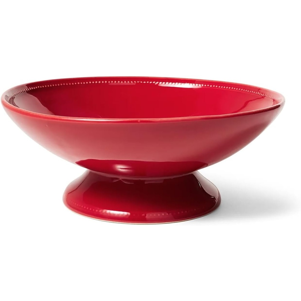 image:imageSur la table Pearl Red Footed Serve Bowl